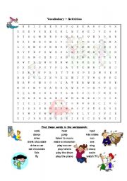 English Worksheet: Free-time activities