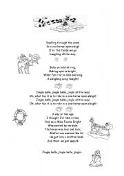 English worksheet: jingle bells