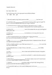 English Worksheet: causative