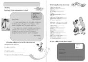 English Worksheet: Reading and writing