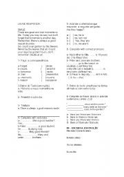 English worksheet: verb tobe and pronouns