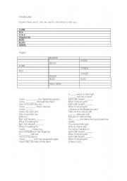 English Worksheet:  still havent found...U2