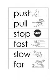science unit push and pull flashcards