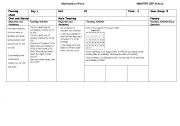 English worksheet: Maths literacy D1