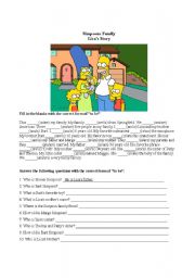 English Worksheet: The Simpsons: Lisas Story