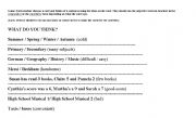 English Worksheet: What do you think?
