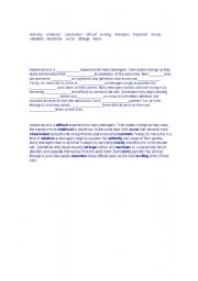 English Worksheet: Reading and writing Exercises