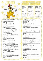 English Worksheet: TO BE (3) QUESTIONS AND SHORT ANSWERS