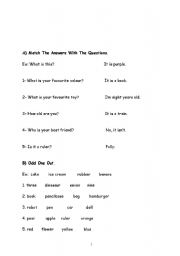 English worksheet: 2nd grades worksheet