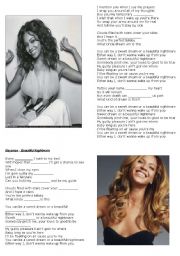 English Worksheet: Beyonce, Beautiful Nightmare