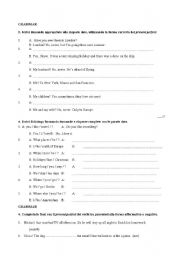 English worksheet: present perfect vs past simple