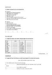 English worksheet: past simple