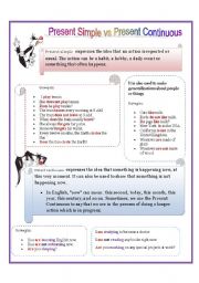 present simple vs present continuous