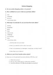 English Worksheet: Online shopping