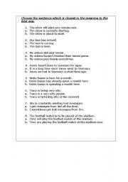 English worksheet: TRANSFORMATIONS