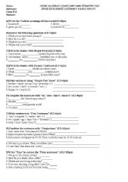 English Worksheet: exam