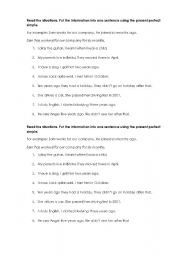 English worksheet: Present Perfect Simple