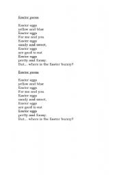 English Worksheet: Fathers day poem