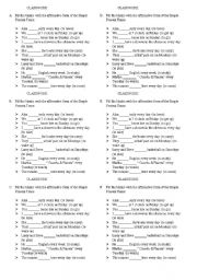 English Worksheet: 3rd Singular Person - Rules - Simple Present Tense