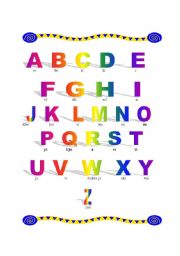 English Worksheet: ALPHABET