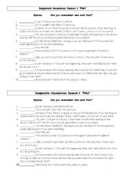 English Worksheet: Quotes from Desperate Housewives 