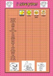 English Worksheet: LIKES AND DISLIKES