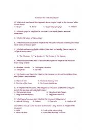 English Worksheet: A Night at the Museum