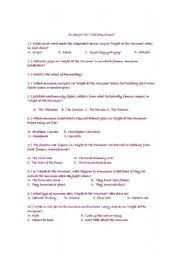 English worksheet: A Night at the Museum