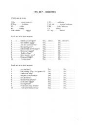 English worksheet: to be - exercises