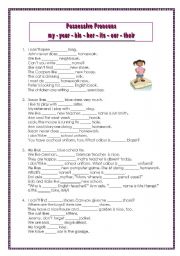 English Worksheet: Possessive Pronouns