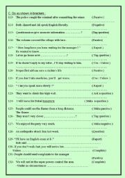 English Worksheet: exercises