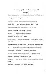 English Worksheet: screening grammar test for the ECPE exam