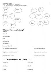 English Worksheet: what are you doing?