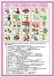 English Worksheet: Test your English-PastTenses