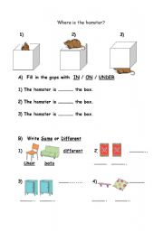 prepositions / same or different