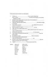 English worksheet: Phrasal VERBS