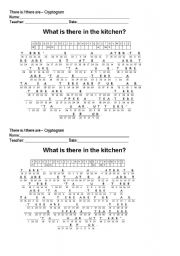 English Worksheet: What is there in the kitchen?