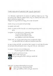 English Worksheet: A Halloween play