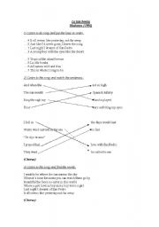 English worksheet: La isla bonita - Song