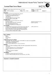 English Worksheet: Lesson Plan - Food