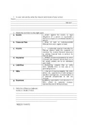 English worksheet: Entrepreneurship for kids