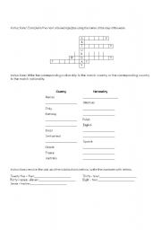 English worksheet: test