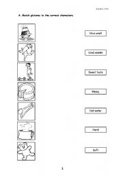 English worksheet: Senses