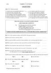 English Worksheet: causatives