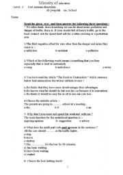English Worksheet: worksheet