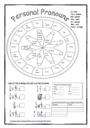 English Worksheet: Personal Pronouns