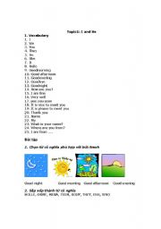 English Worksheet: Greeting