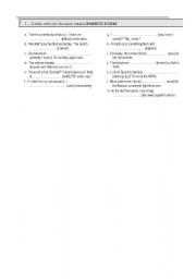 English worksheet: Passive and Active