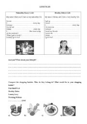 English worksheet: Lifestyles