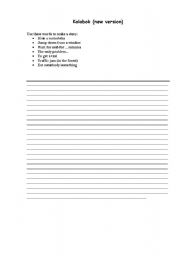 English worksheet: Writing